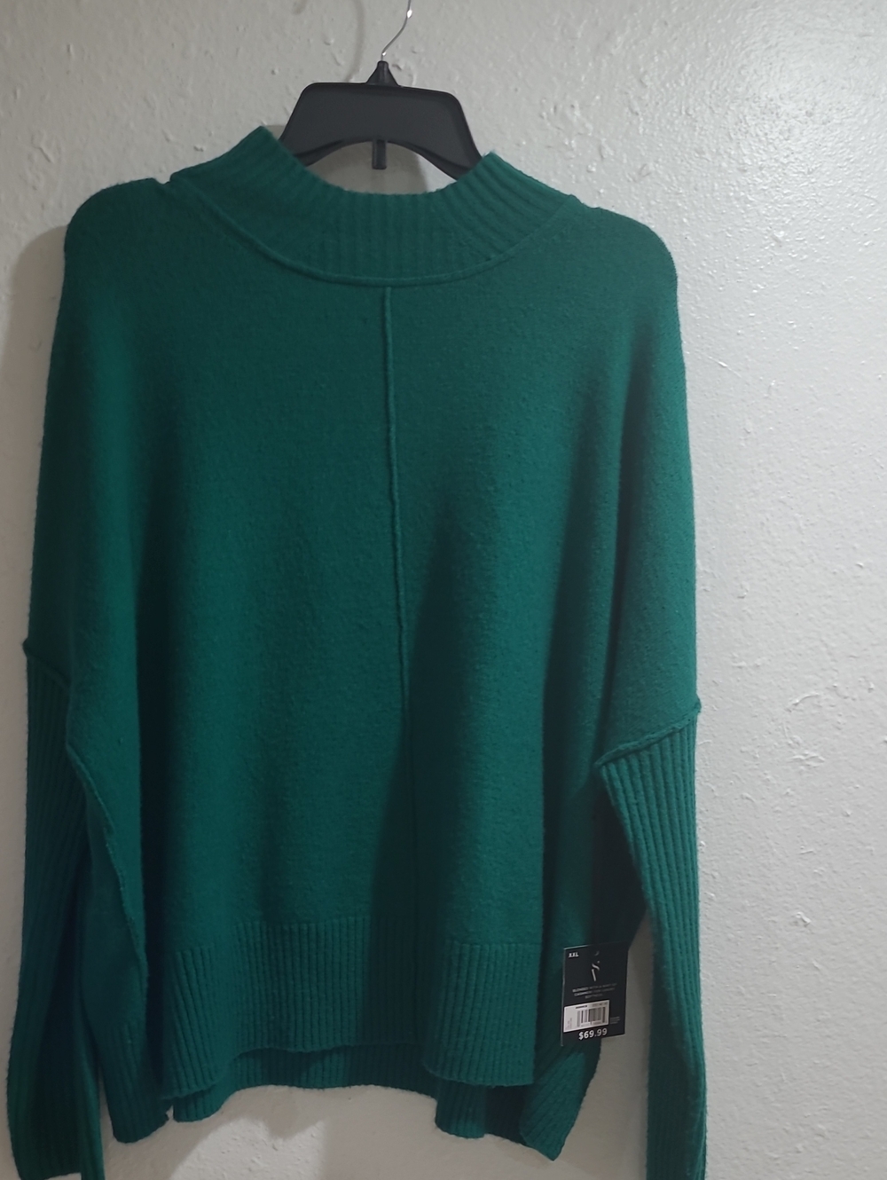 Simply Vera Vera Wang Teal Crewneck Pullover Sweater